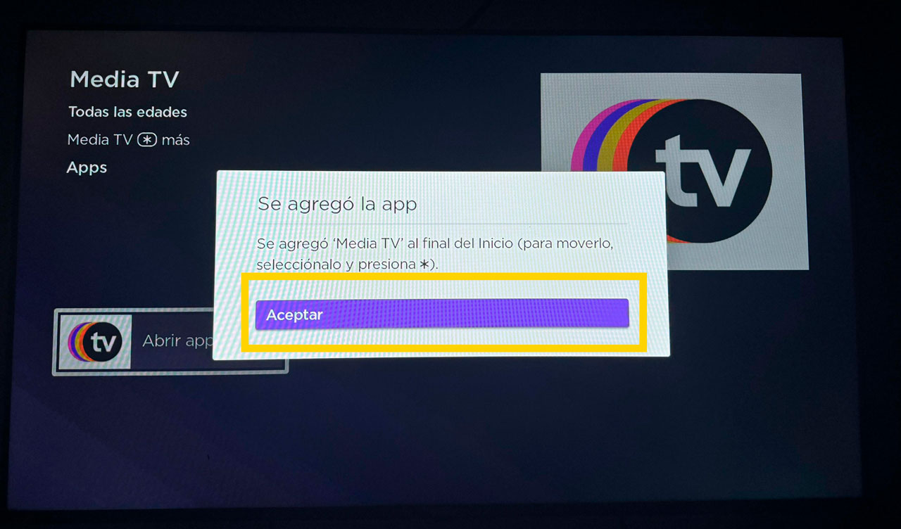 Instalar la App Media TV